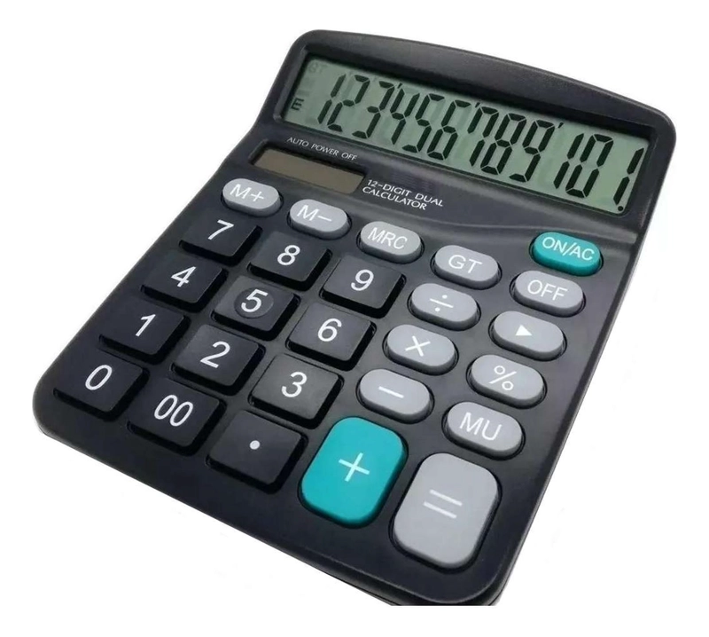 CALCULADORA GEN LCD 12 DIGITOS ESCUELA OFICINA CASA COMERCIO AL AZAR 837 - 4
