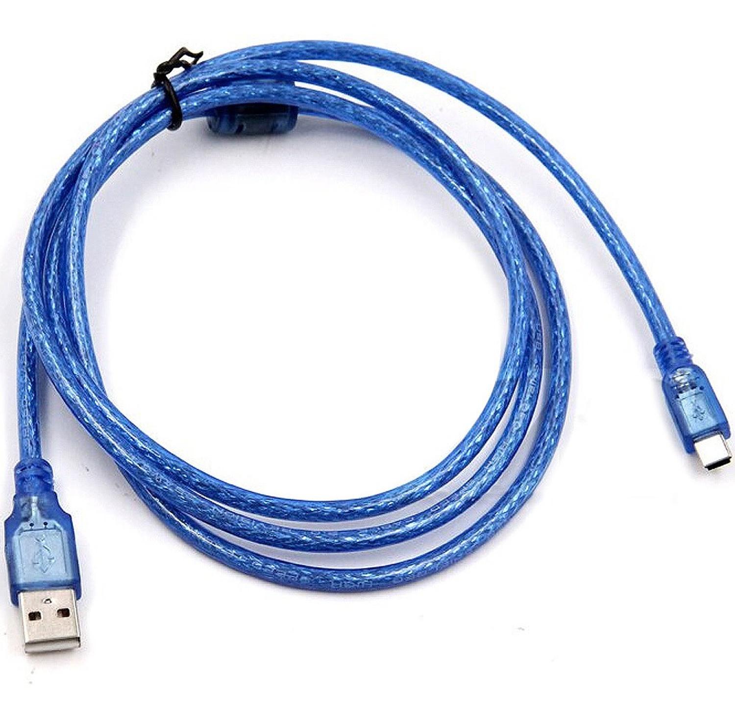 CABLE GEN ARDUINO NANO USB MINI USB V3 LARGO ALTA CALIDAD GRUESO 1.8 METROS - 2