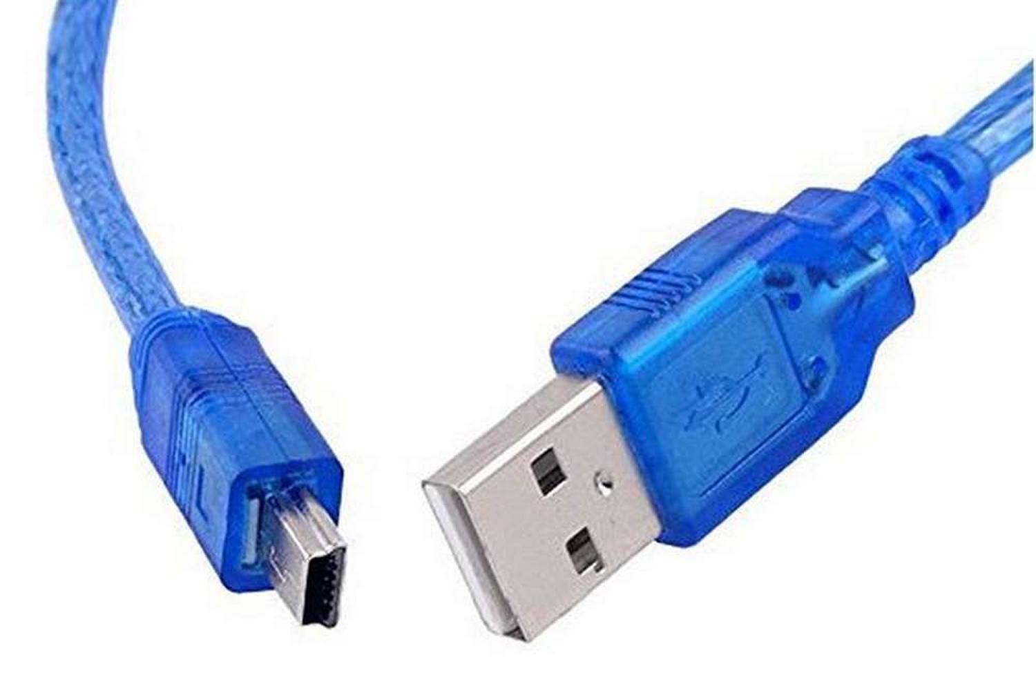 CABLE USB ARDUINO NANO MINI USB V3 ALTA CALIDAD GRUESO 30 CENTIMETROS - 2