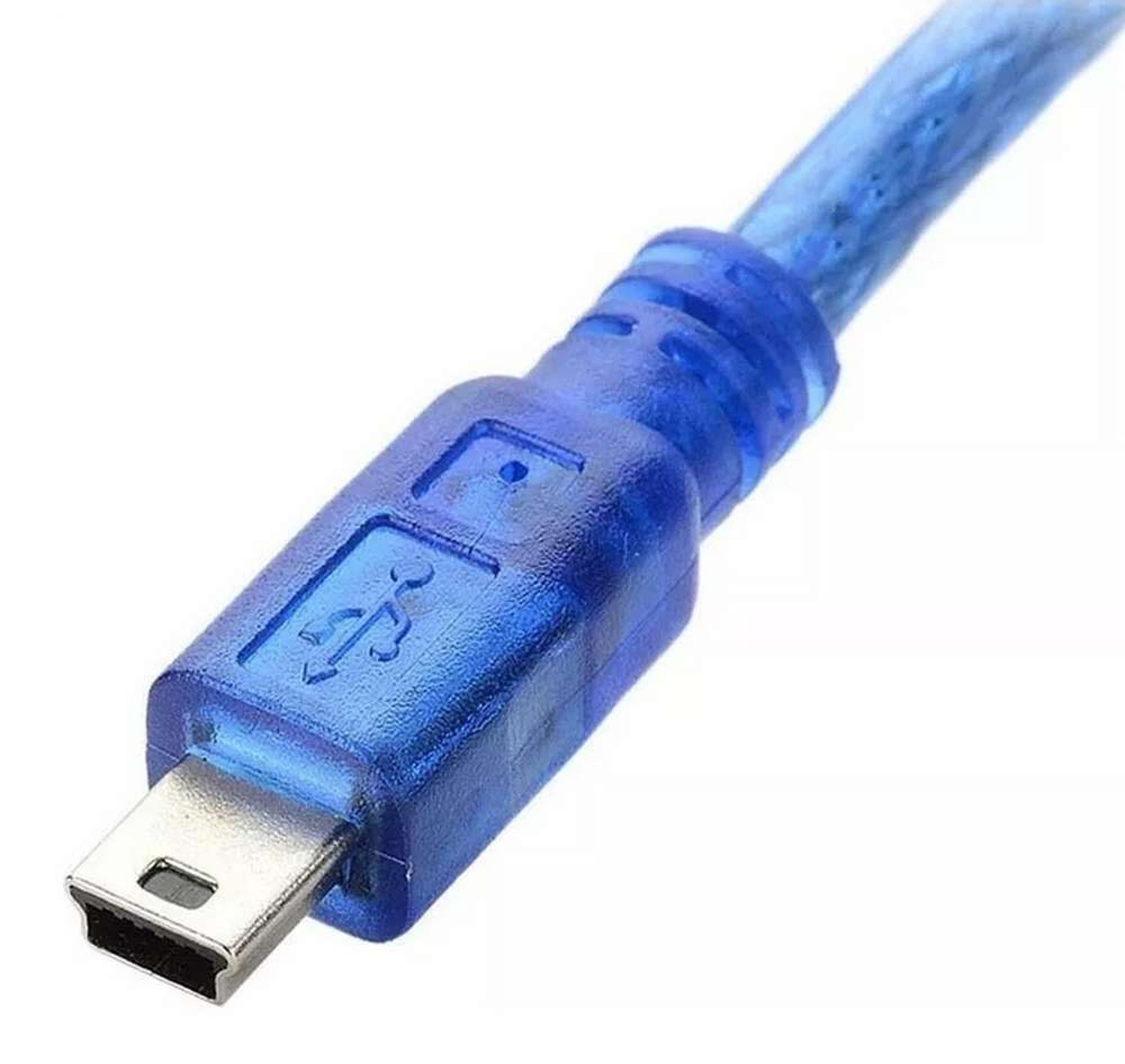 CABLE USB ARDUINO NANO MINI USB V3 ALTA CALIDAD GRUESO 30 CENTIMETROS - 5