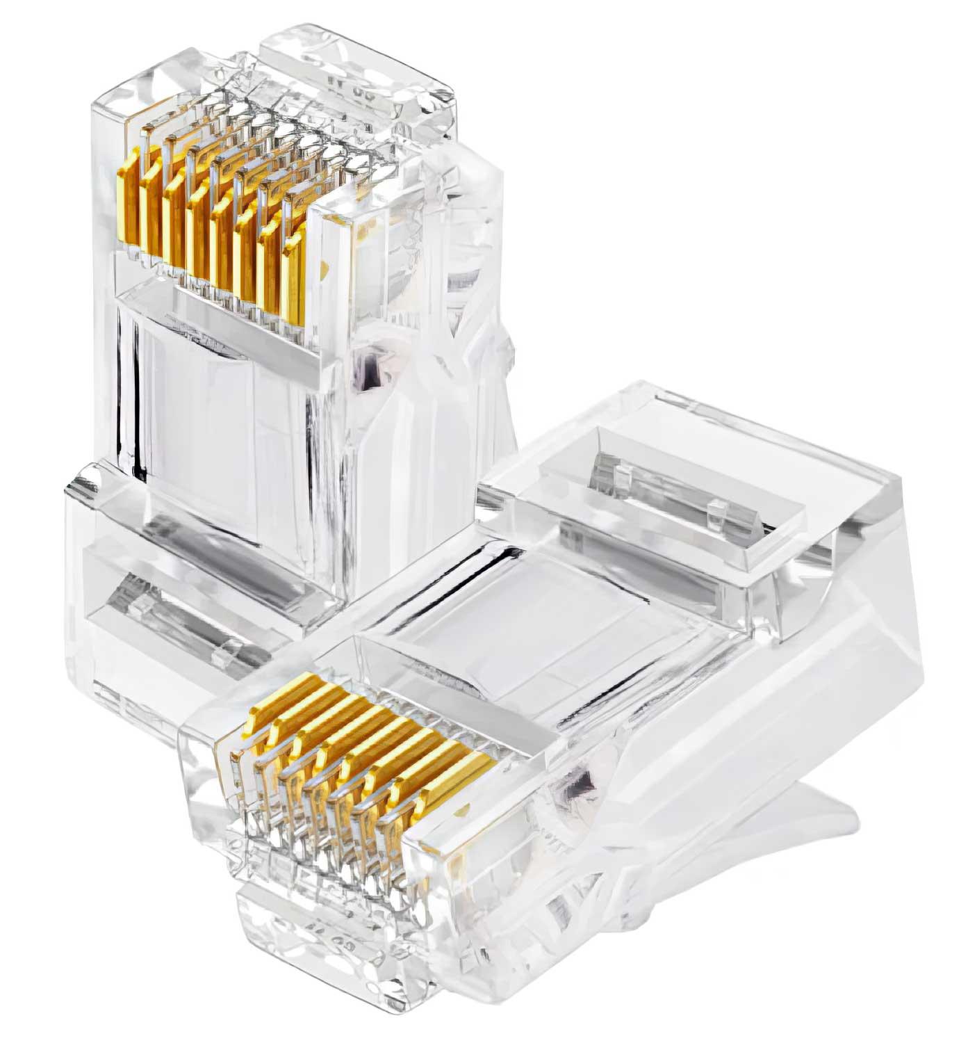 10X CONECTOR RJ45 CAT5 CABLE UTP CONECTOR RED INTERNET LAN 10X RJ45 - 2