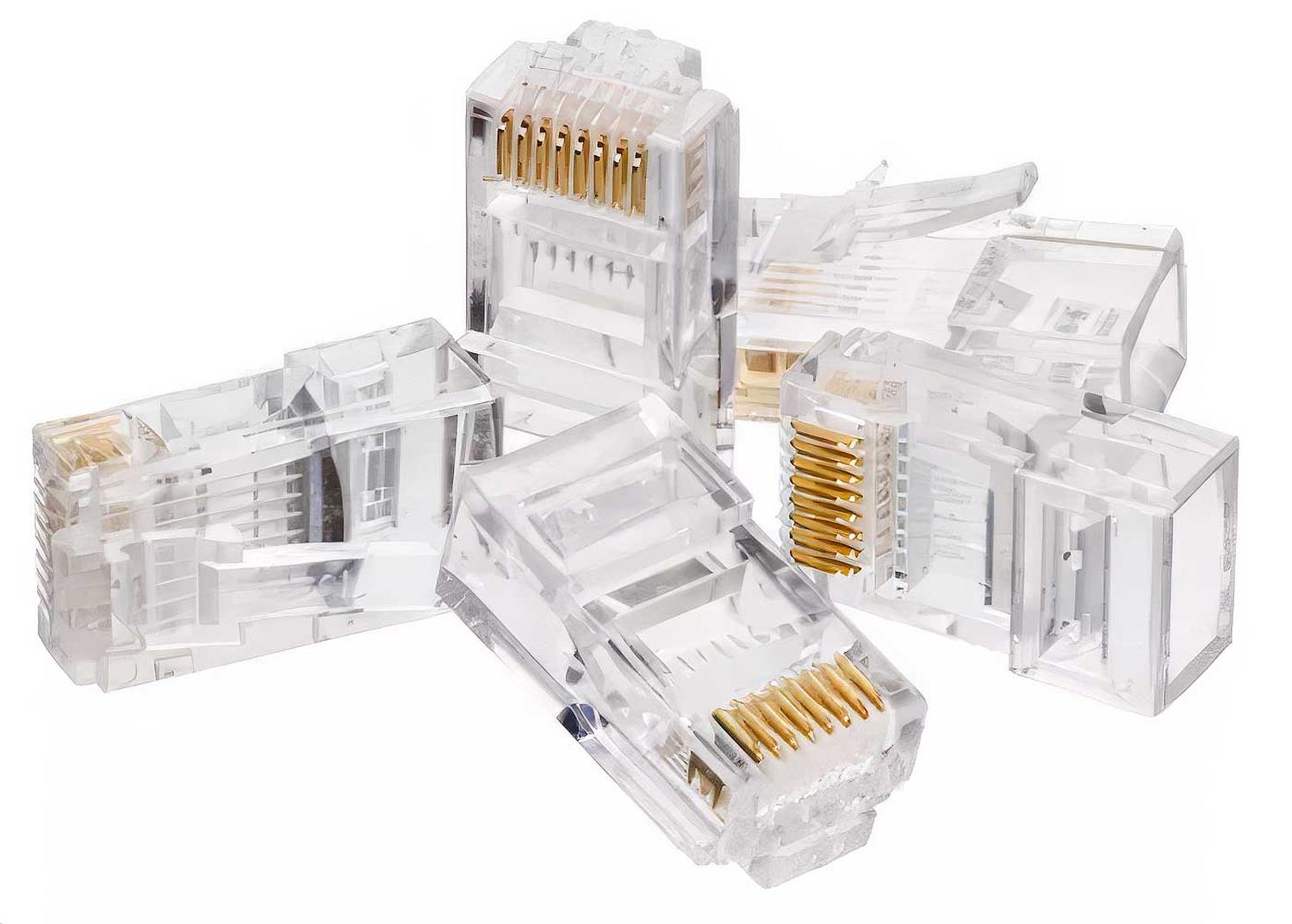 10X CONECTOR RJ45 CAT5 CABLE UTP CONECTOR RED INTERNET LAN 10X RJ45 - 6