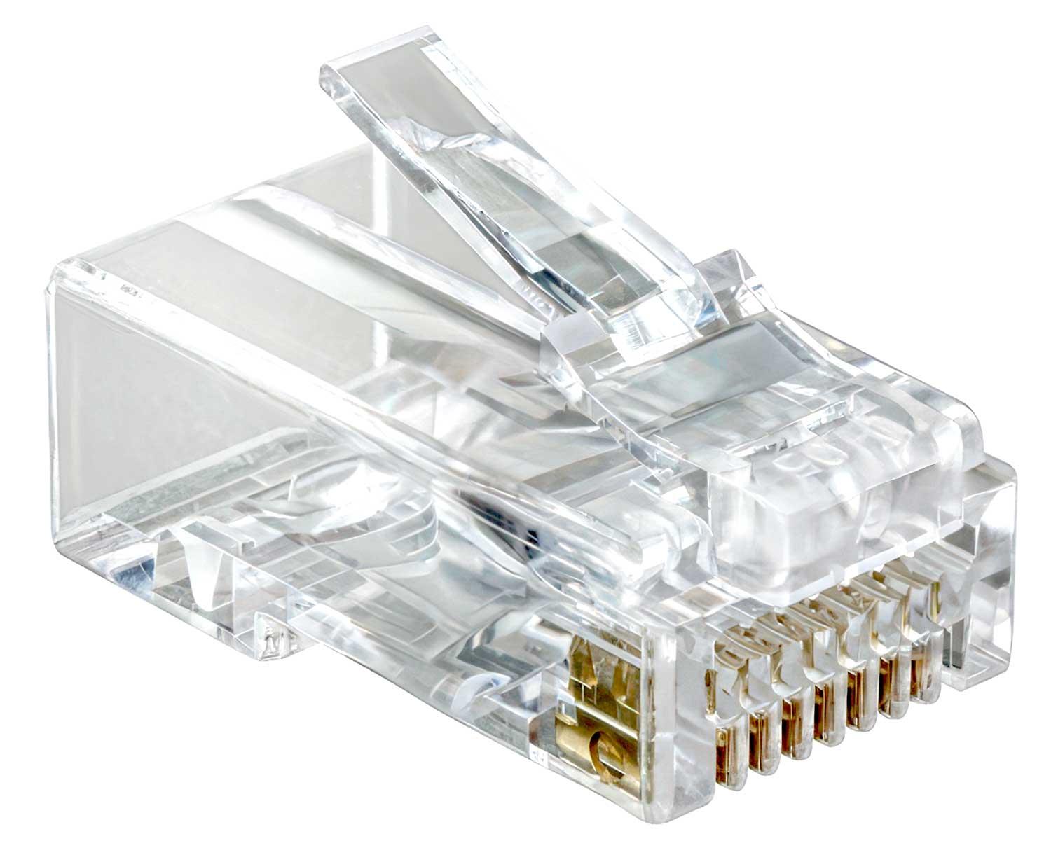 100X CONECTOR RJ45 CAT5 CABLE UTP CONECTOR RED INTERNET LAN 100X RJ45 - 4