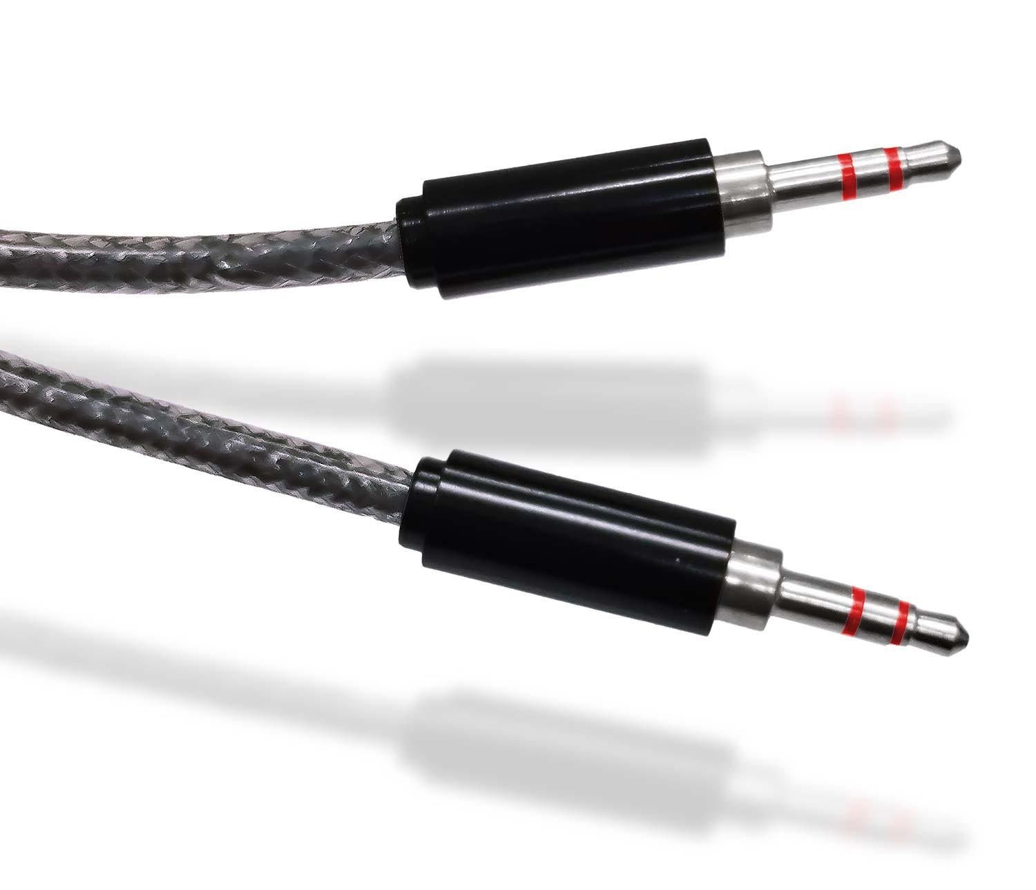CABLE AUDIO AUXILIAR MINI JACK 3.5MM PARLANTE RADIO MP3 YP02 - 1