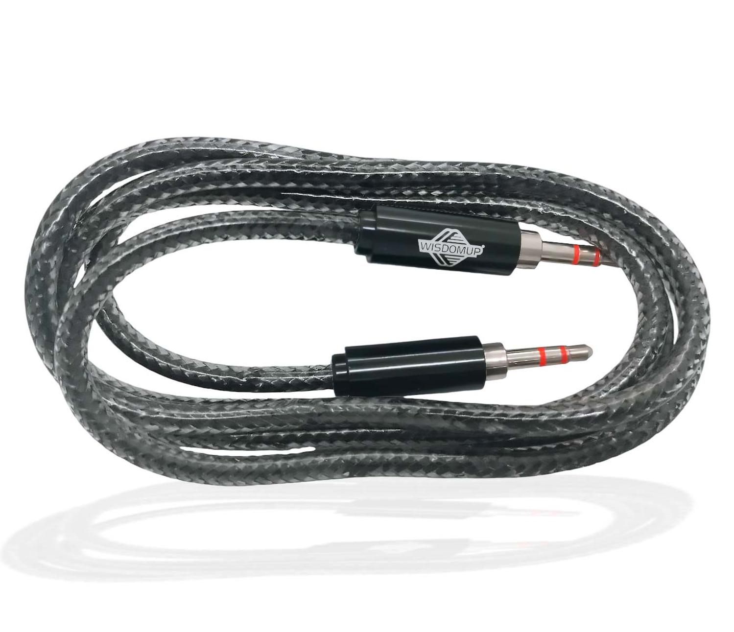CABLE AUDIO AUXILIAR MINI JACK 3.5MM PARLANTE RADIO MP3 YP02 - 3