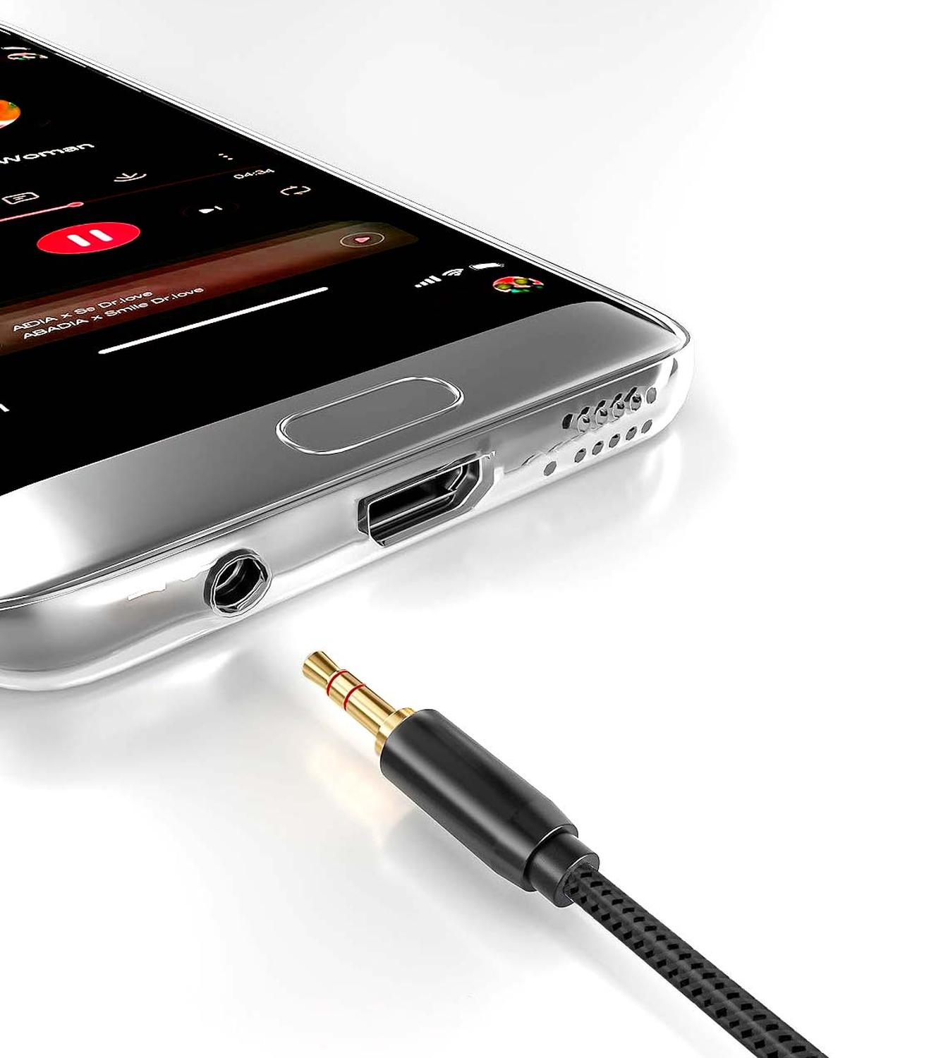CABLE AUDIO AUXILIAR MINI JACK 3.5MM PARLANTE RADIO MP3 YP02 - 4