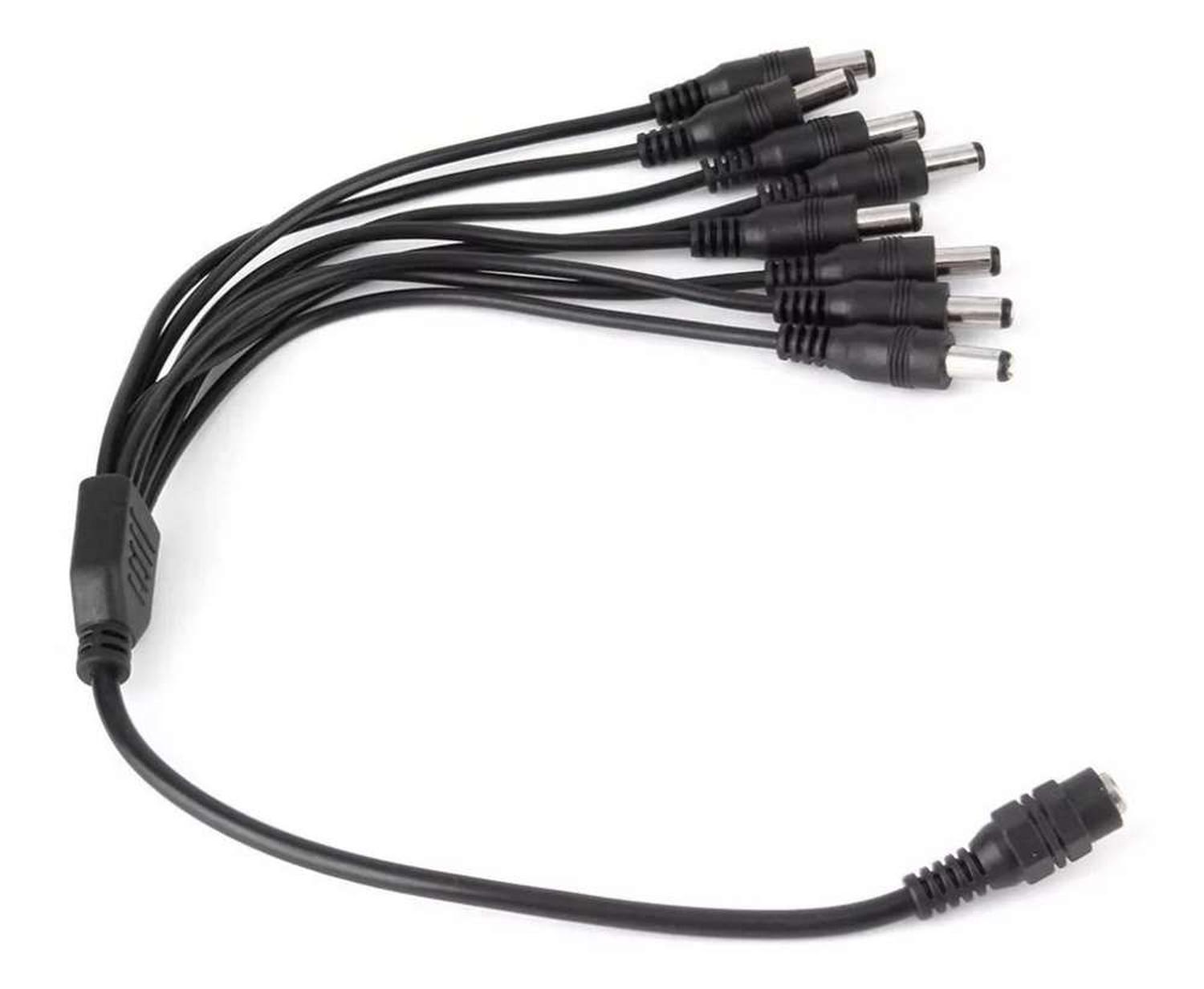CABLE PODER SPLITTER CAMARA SEGURIDAD 8 SALIDAS JACK 5.5*2.5 - 3