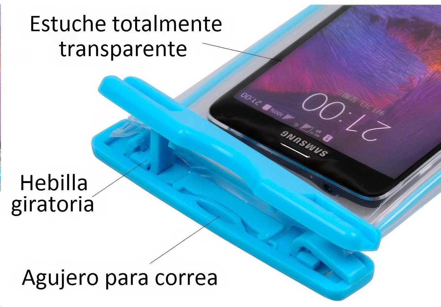 FUNDA PROTECTORA CELULAR EL AGUA COLOR AL AZAR - 5