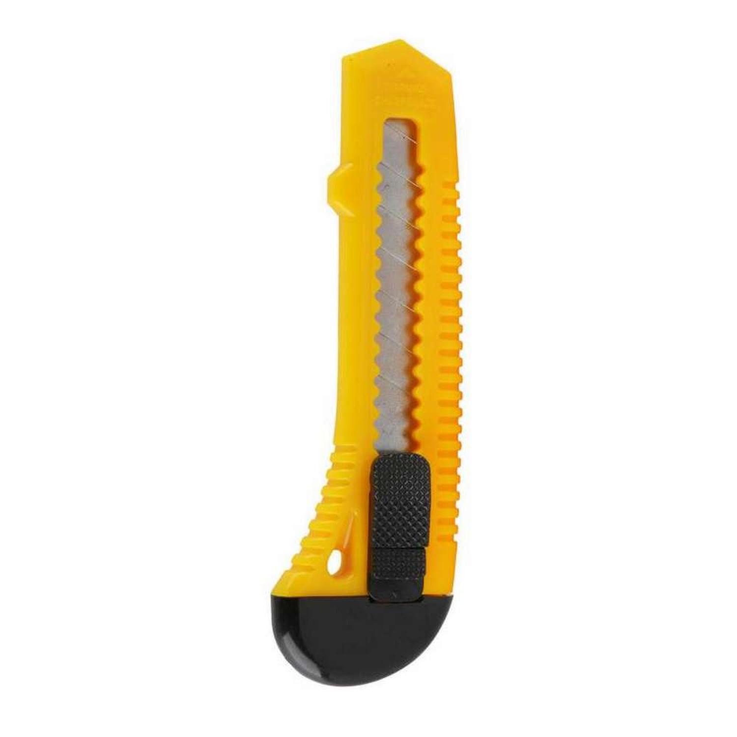CORTA CARTÓN GEN PAPELERIA CUTTER CARTONERO RETRACTIL MANUALIDAD COLOR AL AZAR - 5