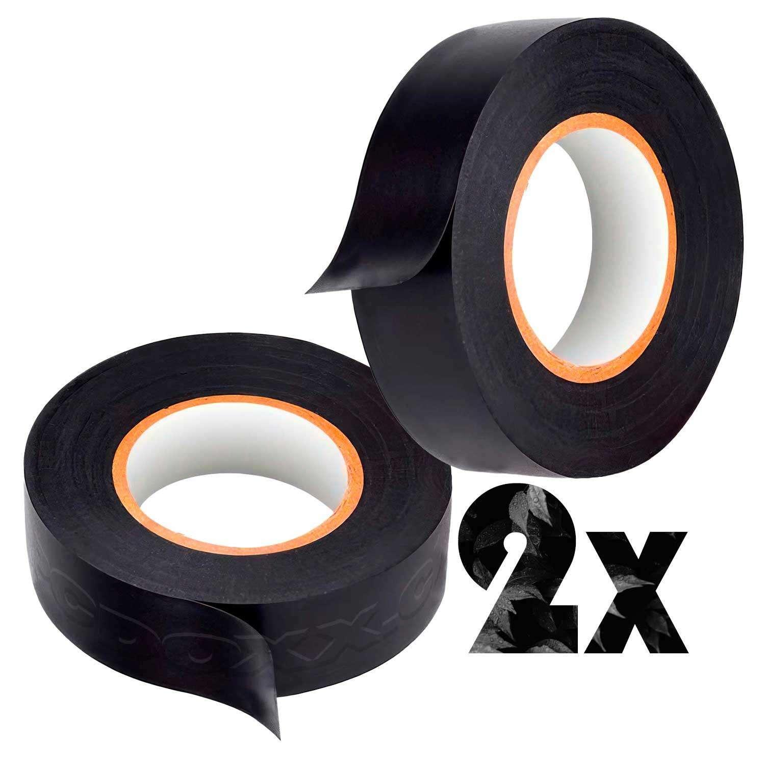 2X HUINCHA AISLADORA ELECTRICA CINTA AISLANTE NEGRA ELECTRICISTA PACK 2X - 1