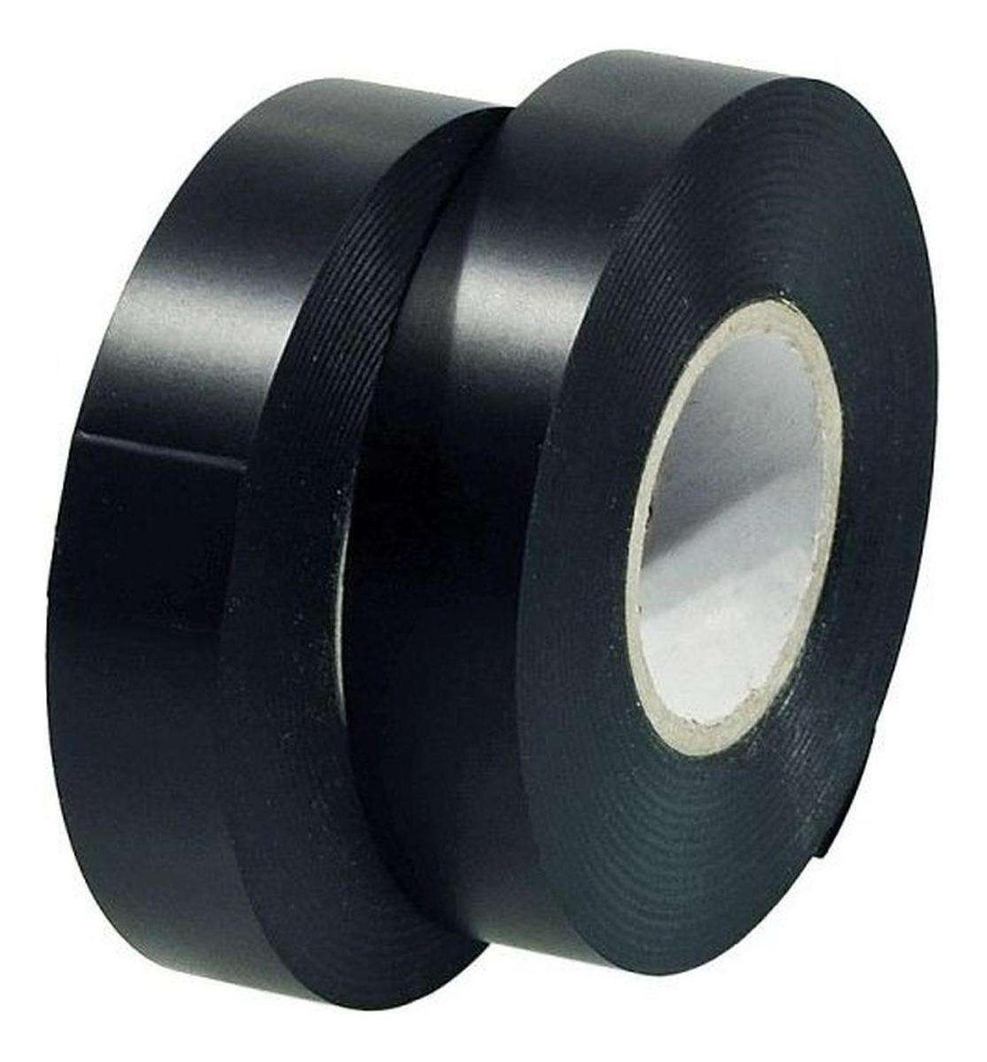 2X HUINCHA AISLADORA ELECTRICA CINTA AISLANTE NEGRA ELECTRICISTA PACK 2X - 8