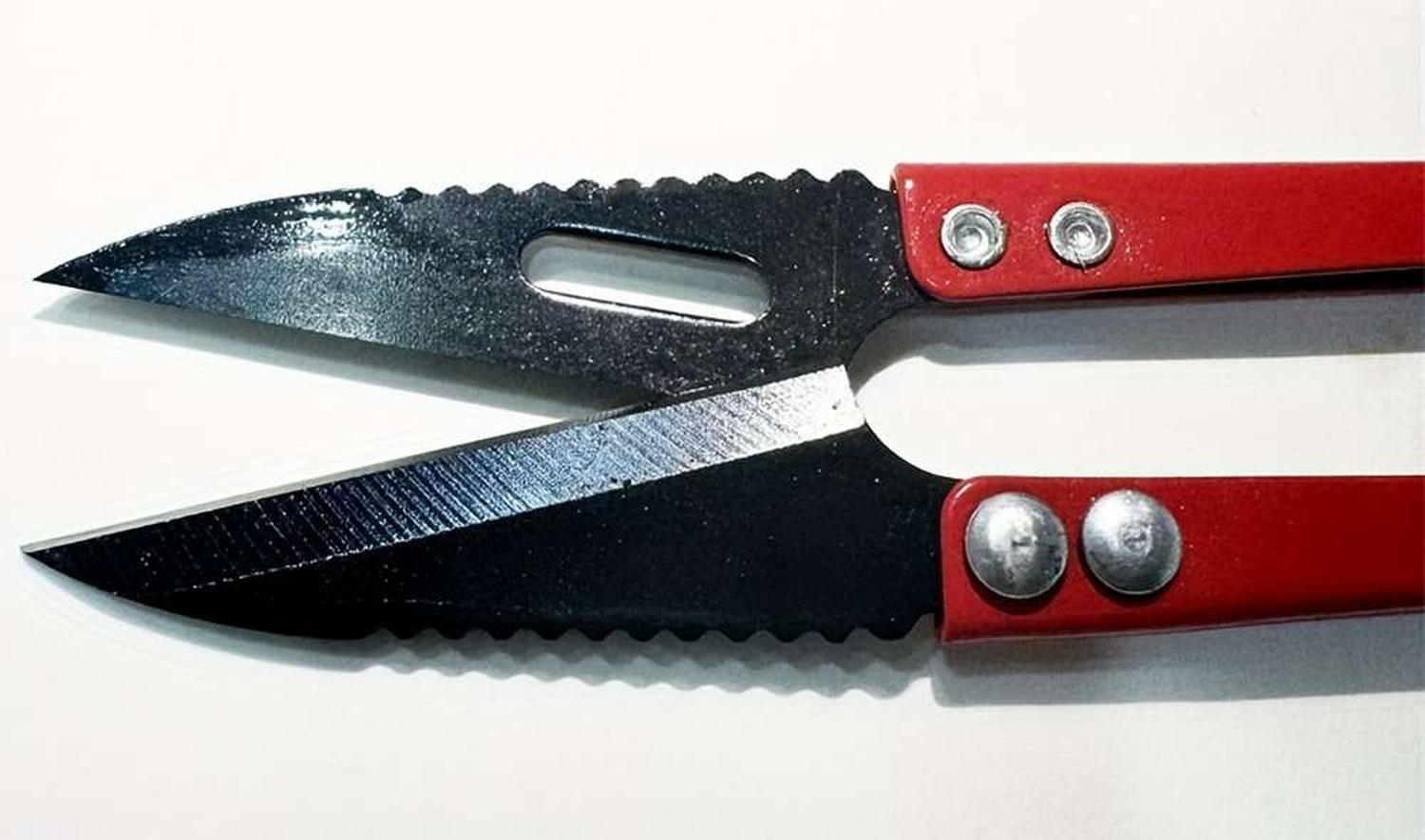 MINI CORTA HILACHA HILO HILACHERA COSTURA TIJERA PORTATIL 12.5CM COLOR AL AZAR - 6