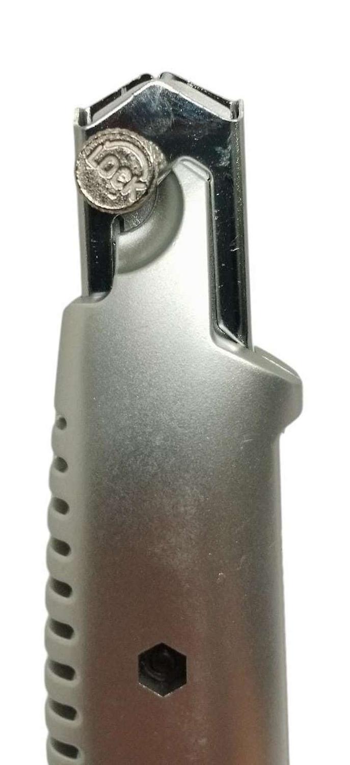 CORTA CARTON CUCHILLO CARTONERO CUTTER TIP TOP METAL EXACTO METALICO CORTANTE METAL COLOR AL AZAR - 5