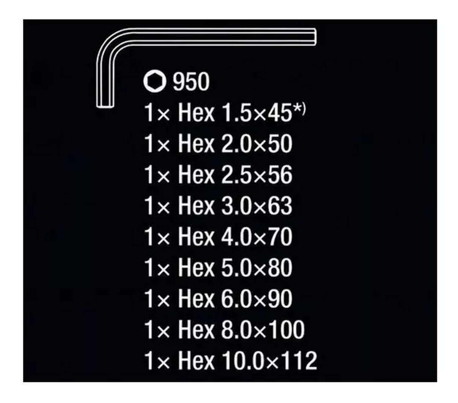 SET HERRAMIENTA LLAVES ALLEN HEXAGONAL PUNTA REDONDA 9PCS 003 - 4