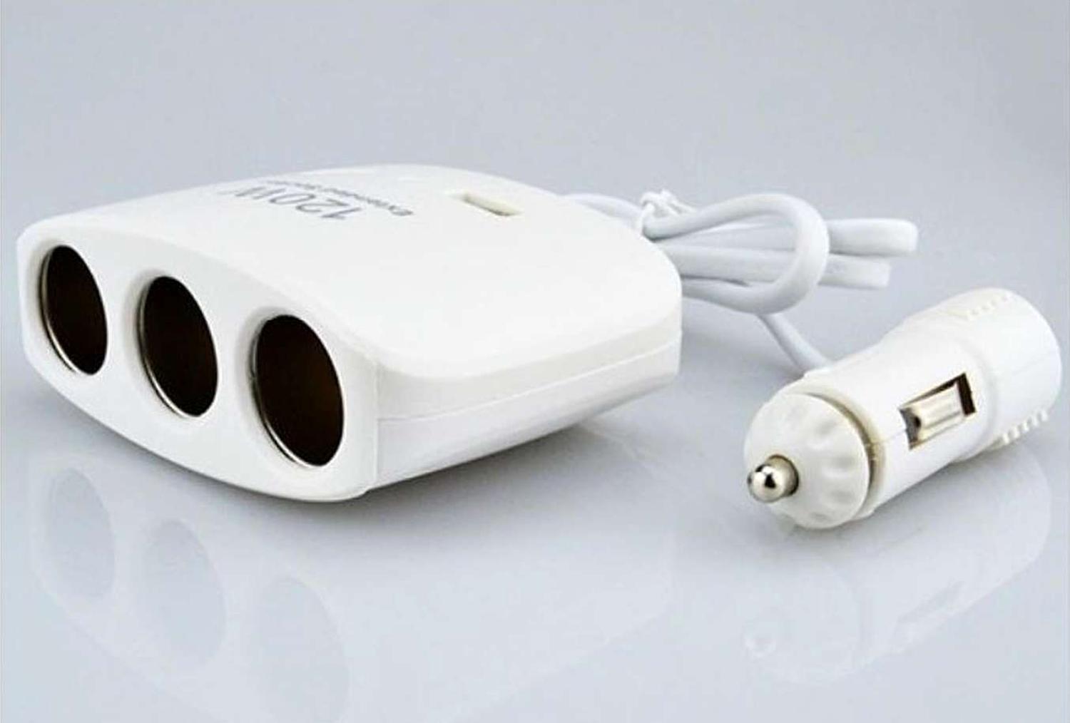 ADAPTADOR SPLITTER HUB ENCENDEDOR DE AUTO + PUERTO USB MOD B - 2