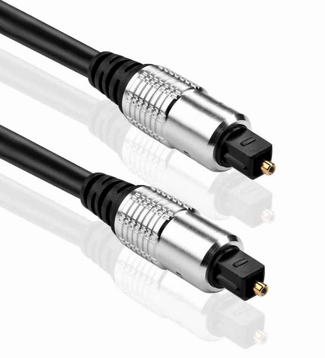CABLE OPTICO AUDIO 5MTS TOSLINK GRUESO 5MM DIAMETRO 5 METROS - 2