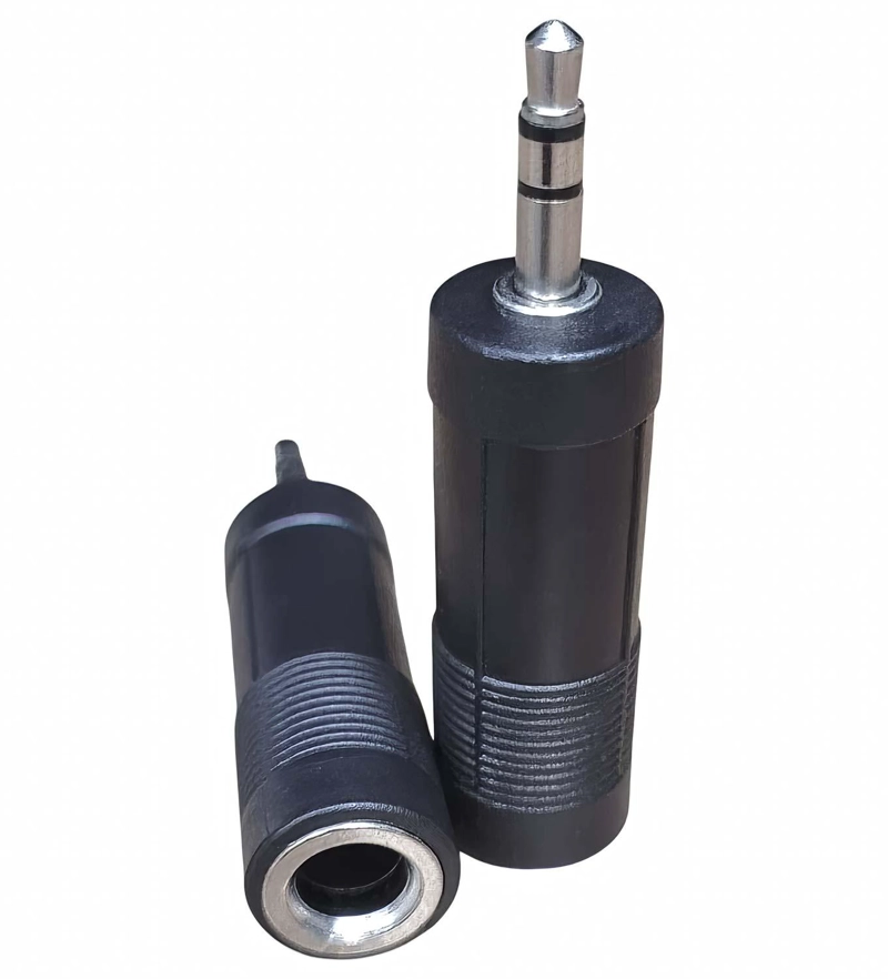 ADAPTADOR AUDIO 6.3 HEMBRA 3.5 MACHO PLUG ESTEREO JACK 6.5 6.3MM A 3.5MM - 2