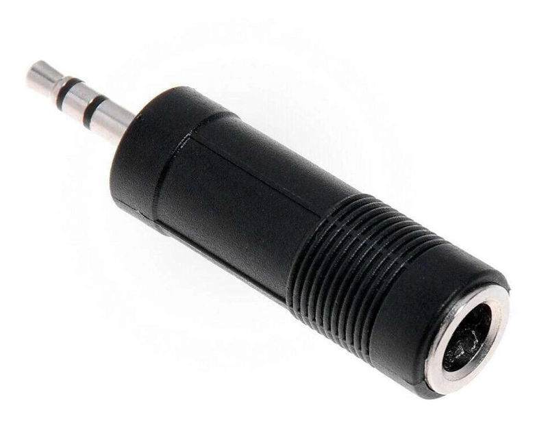 ADAPTADOR AUDIO 6.3 HEMBRA 3.5 MACHO PLUG ESTEREO JACK 6.5 6.3MM A 3.5MM - 3