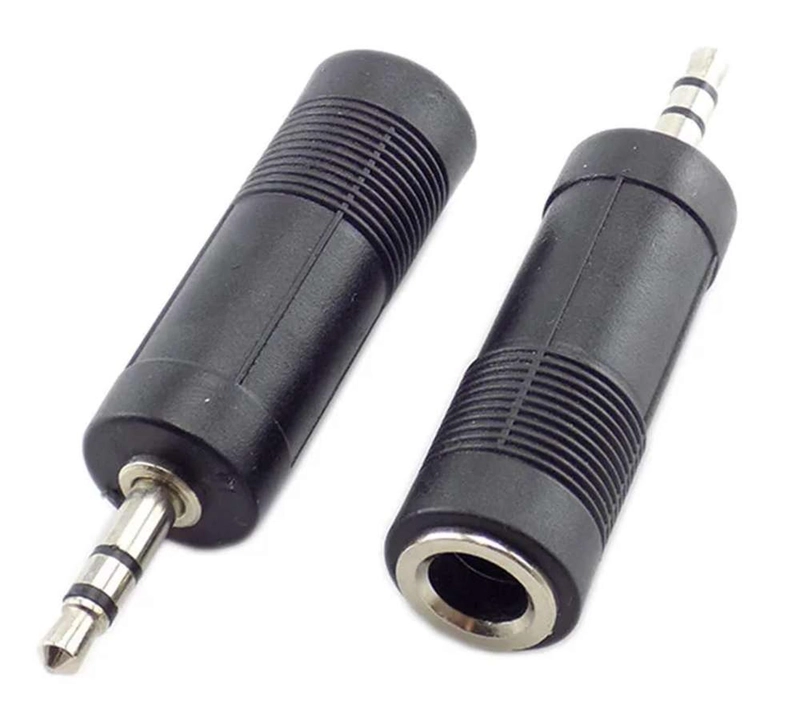 ADAPTADOR AUDIO 6.3 HEMBRA 3.5 MACHO PLUG ESTEREO JACK 6.5 6.3MM A 3.5MM - 6