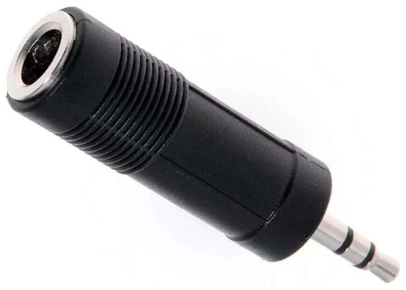 ADAPTADOR AUDIO 6.3 HEMBRA 3.5 MACHO PLUG ESTEREO JACK 6.5 6.3MM A 3.5MM - 7
