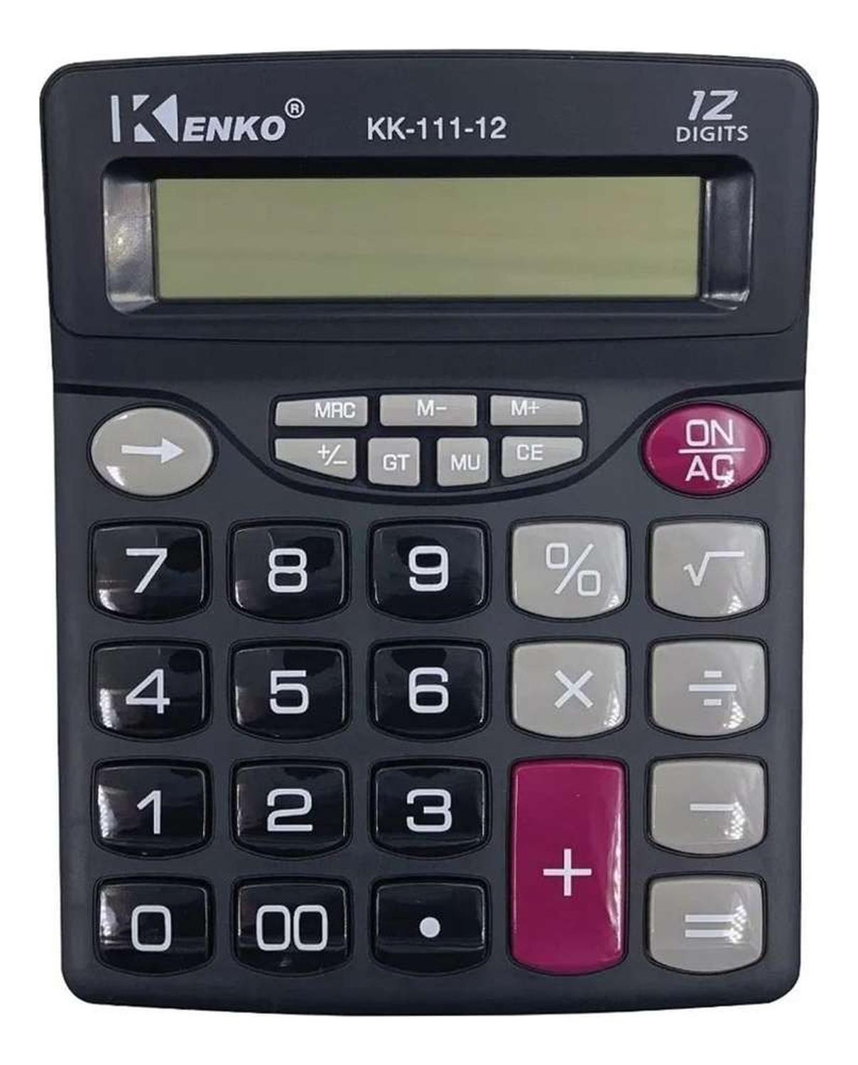 CALCULADORA BOTONES GRANDES COMERCIO COLEGIO ESTUDIANT 12DIG AL AZAR 111-12 - 2