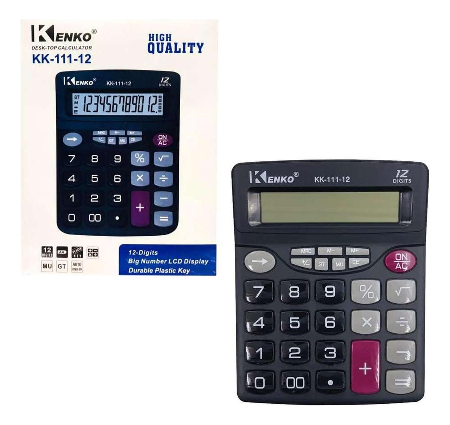 CALCULADORA BOTONES GRANDES COMERCIO COLEGIO ESTUDIANT 12DIG AL AZAR 111-12 - 3