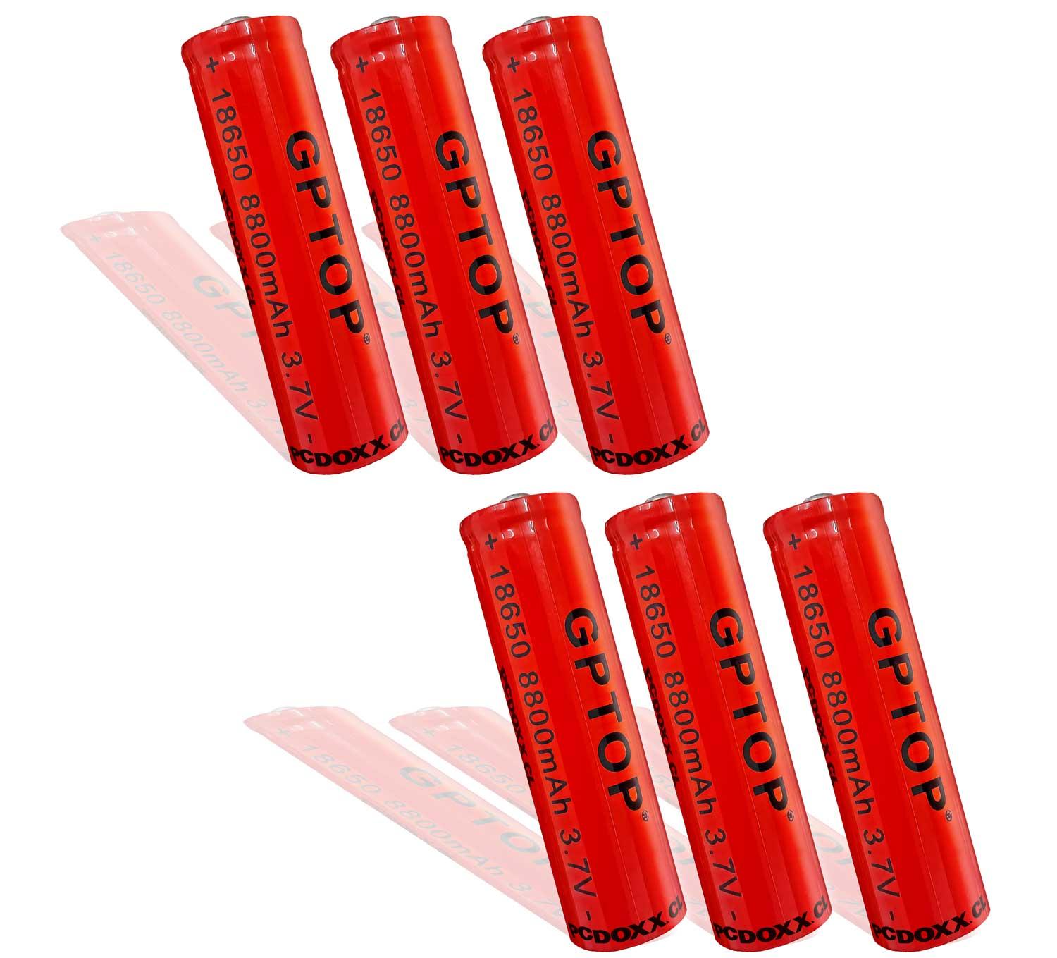 PILA BATERIA 18650 RECARGABLE PARA LASER FOCO LINTERNA 1X 18650 GPTOP - 3