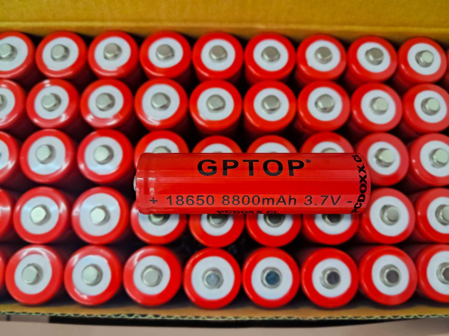 PILA BATERIA 18650 RECARGABLE PARA LASER FOCO LINTERNA 1X 18650 GPTOP - 7