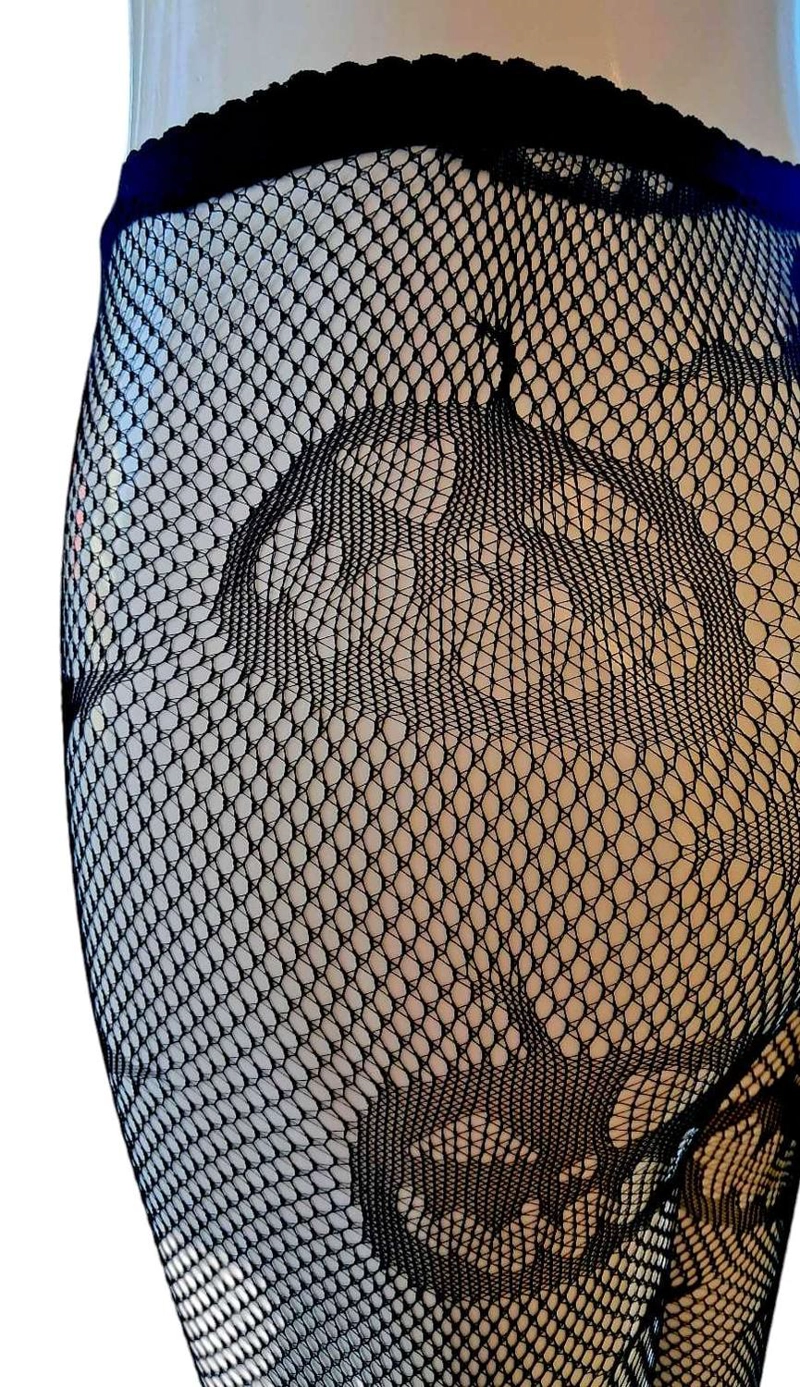 PANTYS MEDIA MALLA MUJER GOTICA HALLOWEEN PANTIES ESTANDAR 042 CALABAZA - 3