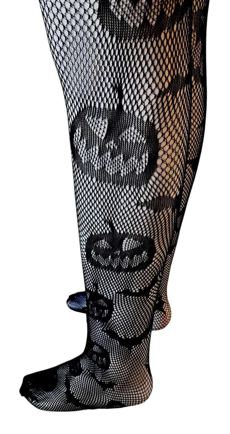 PANTYS MEDIA MALLA MUJER GOTICA HALLOWEEN PANTIES ESTANDAR 042 CALABAZA - 4