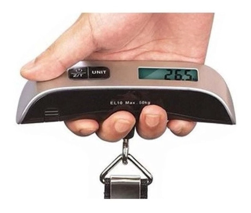 PESA DE EQUIPAJE BALANZA MALETA DIGITAL PORTATIL 50KG - 4