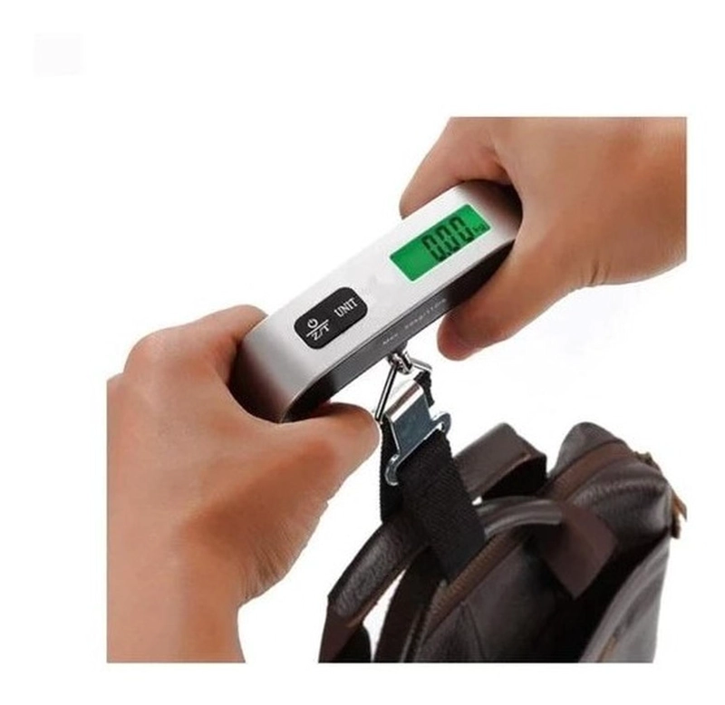 PESA DE EQUIPAJE BALANZA MALETA DIGITAL PORTATIL 50KG - 6