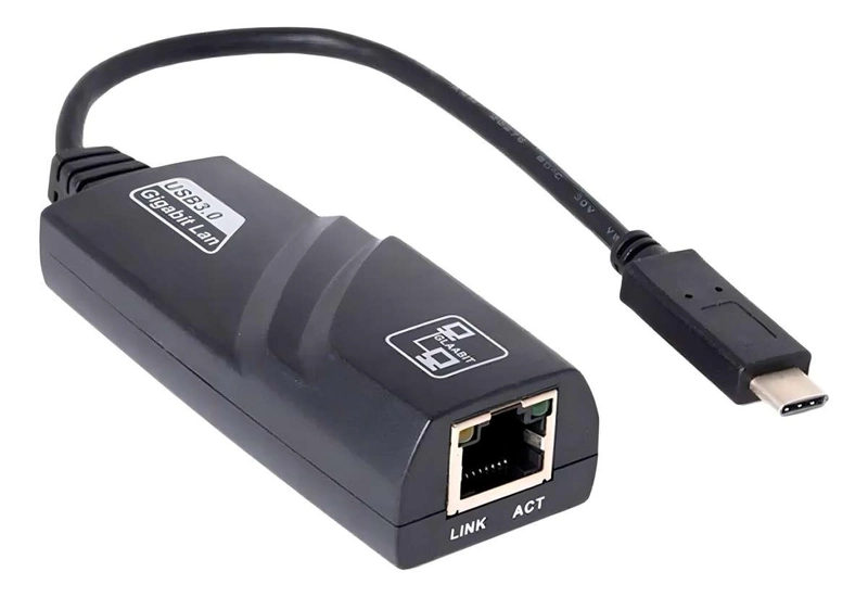 TARJETA DE RED USB TIPO C CABLE ADAPTADOR RJ45 LAN PC USB TIPO-C
