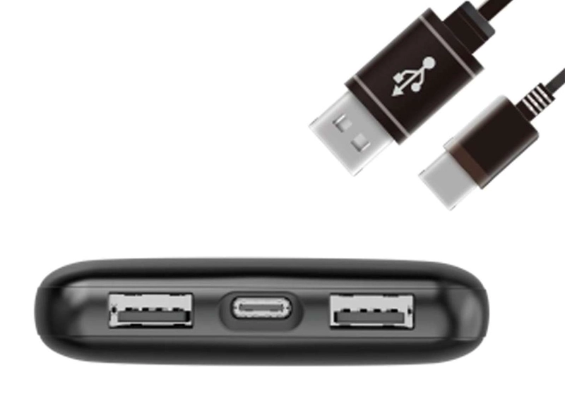 CARGADOR PORTATIL USB POWER BANK BATERIA EXTERNA RECARGABLE ENERGIZER 2 USB 1 USB TIPO-C - 2