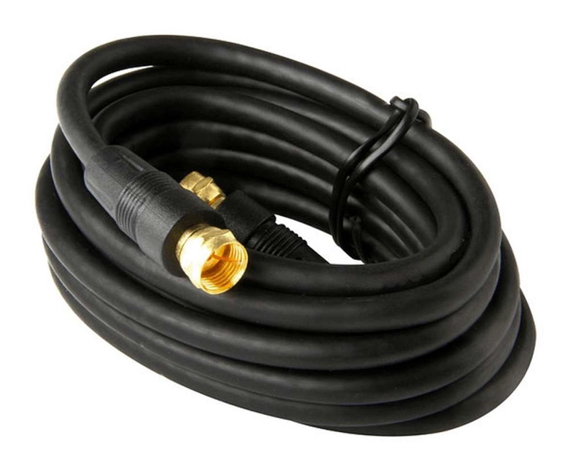 CABLE COAXIAL A PRESION CONECTOR F TV LED DECODIFICADOR MV-872 NEGRO 1 - 5