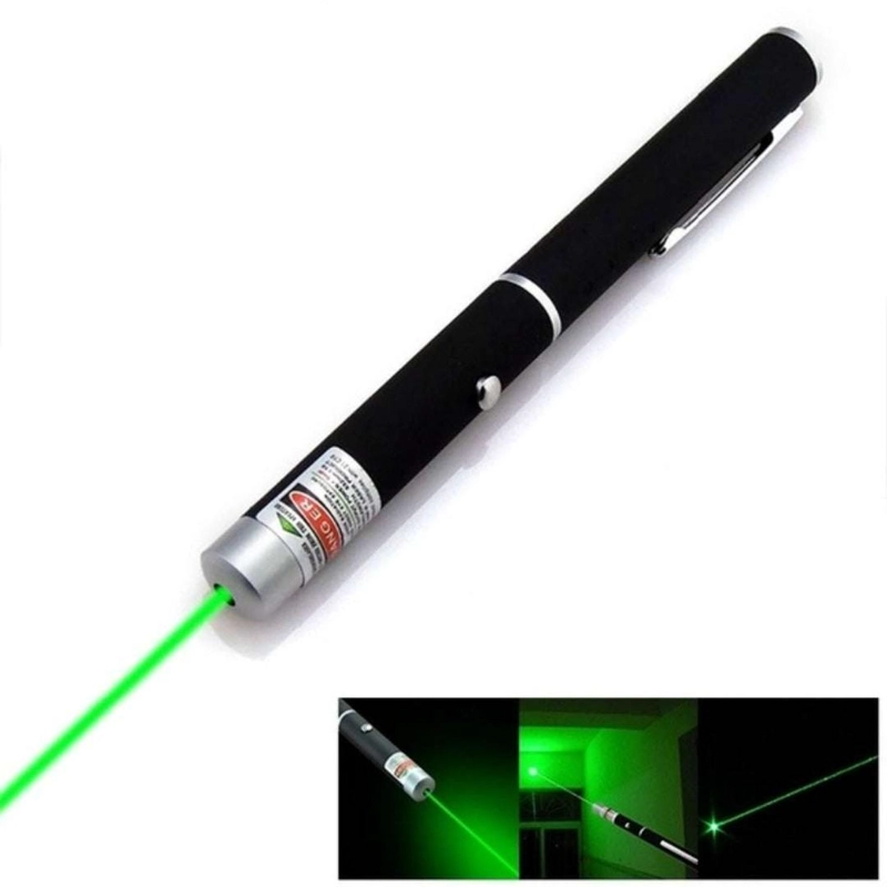 PUNTERO LASER ASTRONOMICO VERDE A PILAS LARGO ALCANCE MULTICOLOR 5 PUNTAS - 5