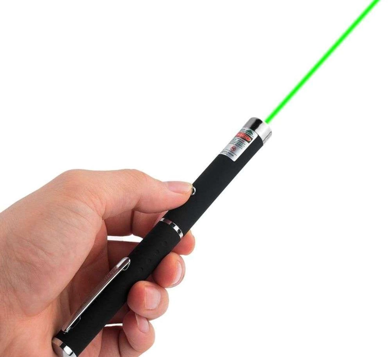 PUNTERO LASER ASTRONOMICO VERDE A PILAS LARGO ALCANCE MULTICOLOR 5 PUNTAS - 6