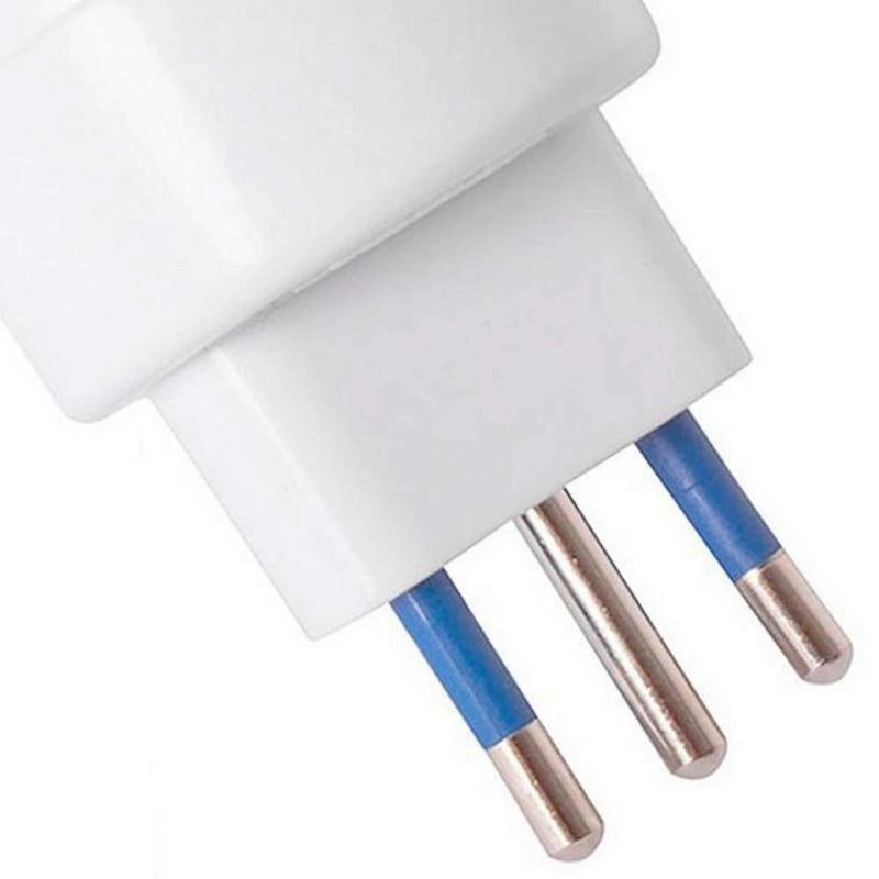 ADAPTADOR ENCHUFE CORRIENTE ELECTRICO SCHUKO UNIVERSAL EUROPEO TIPO E F SCHUKO - 7