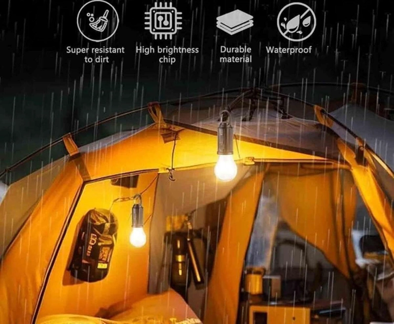 AMPOLLETA LAMPARA SOLAR RECARGABLE PORTATIL CAMPING DECORACION SOLAR - 9