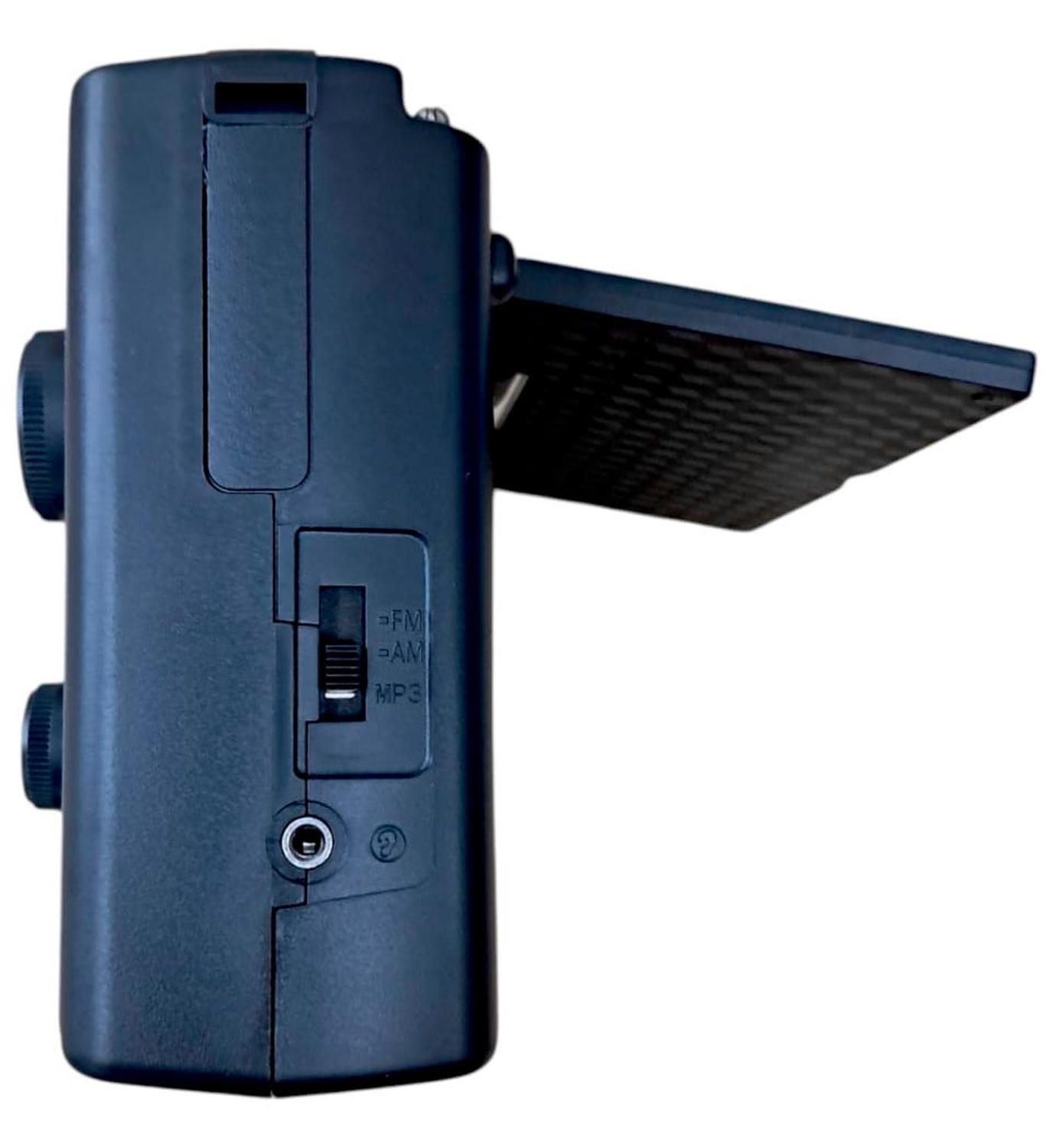 RADIO VINTAGE RECARGABLE PANEL SOLAR USB FM AM PORTATIL PANEL SOLAR 13839 - 4