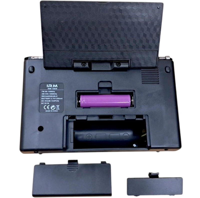 RADIO VINTAGE RECARGABLE PANEL SOLAR USB FM AM PORTATIL PANEL SOLAR 13839 - 6