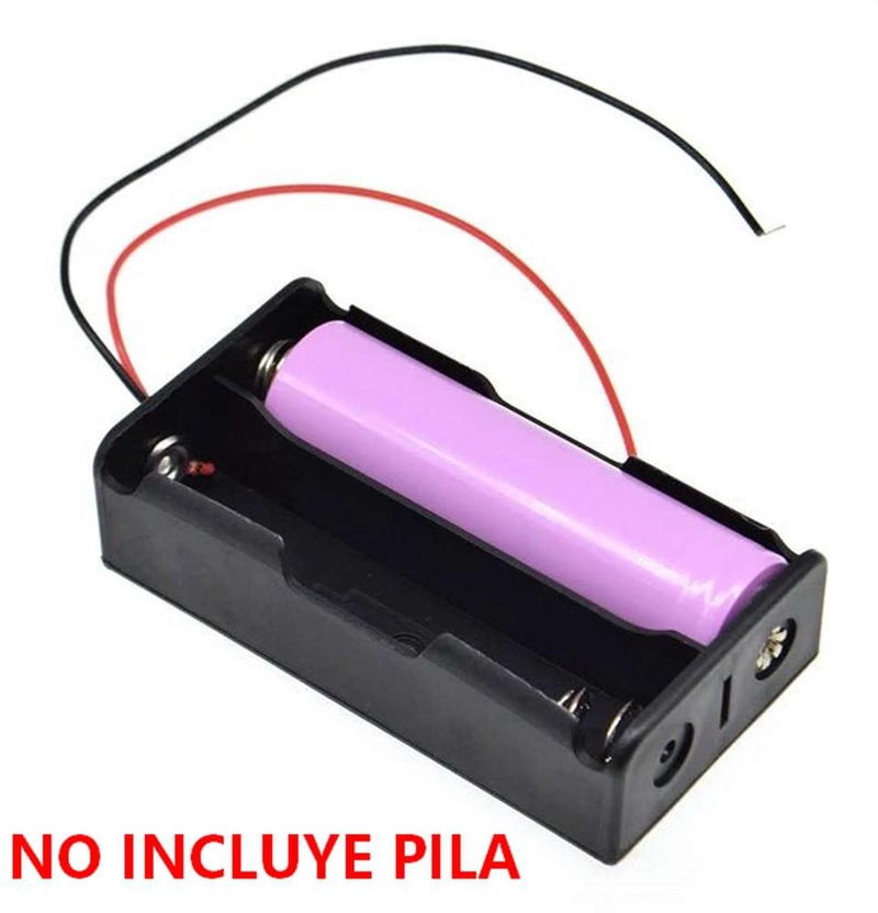 CAJA PORTA PILAS 2 CELDAS BATERIA 18650 FUENTE PODER 2 PUERTOS - 7
