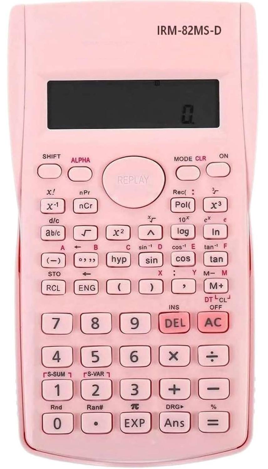 CALCULADORA CIENTIFICA ROSADA PANTALLA LCD COLEGIO OFICINA KK82MS-D - 2