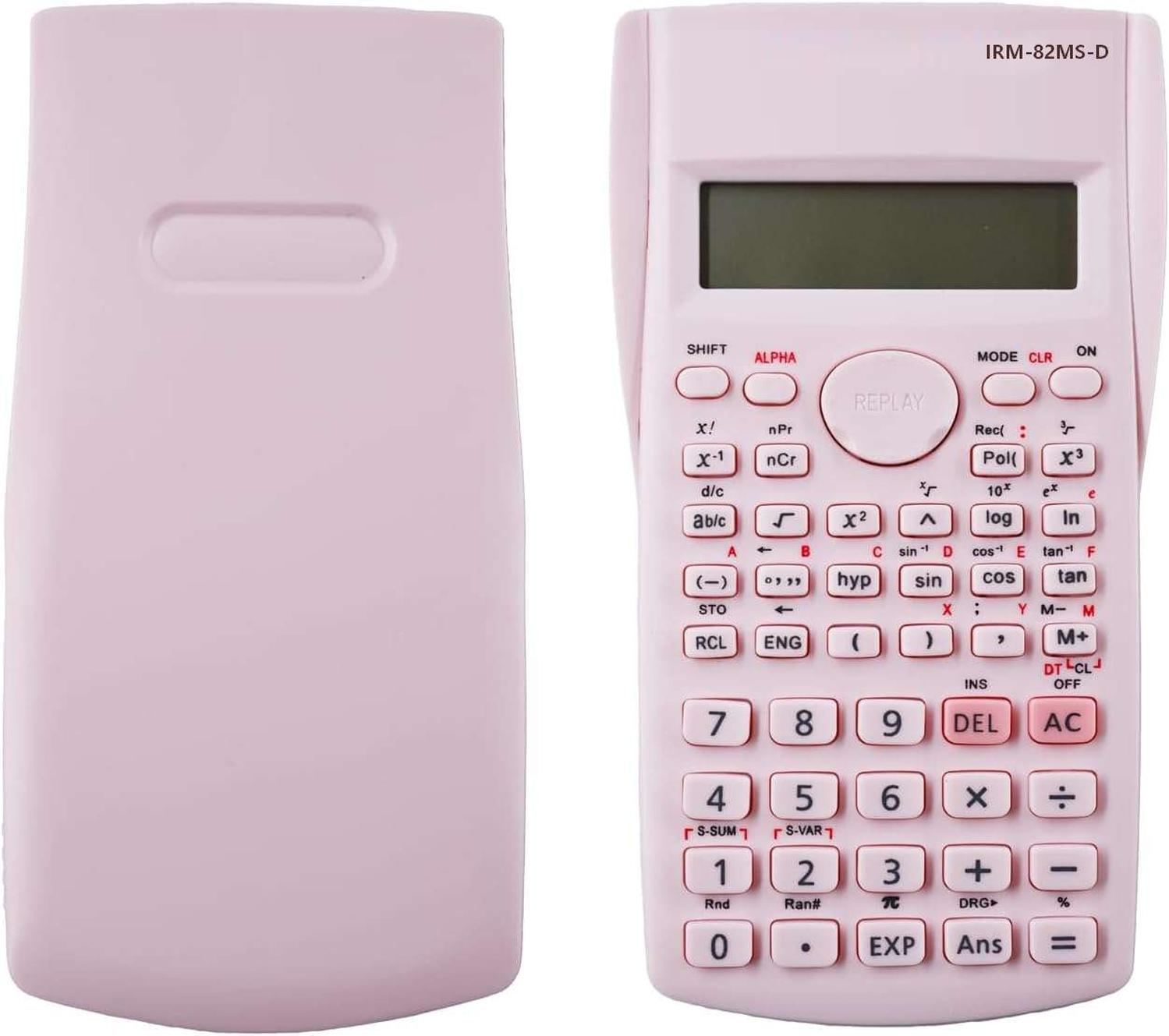 CALCULADORA CIENTIFICA ROSADA PANTALLA LCD COLEGIO OFICINA KK82MS-D - 5
