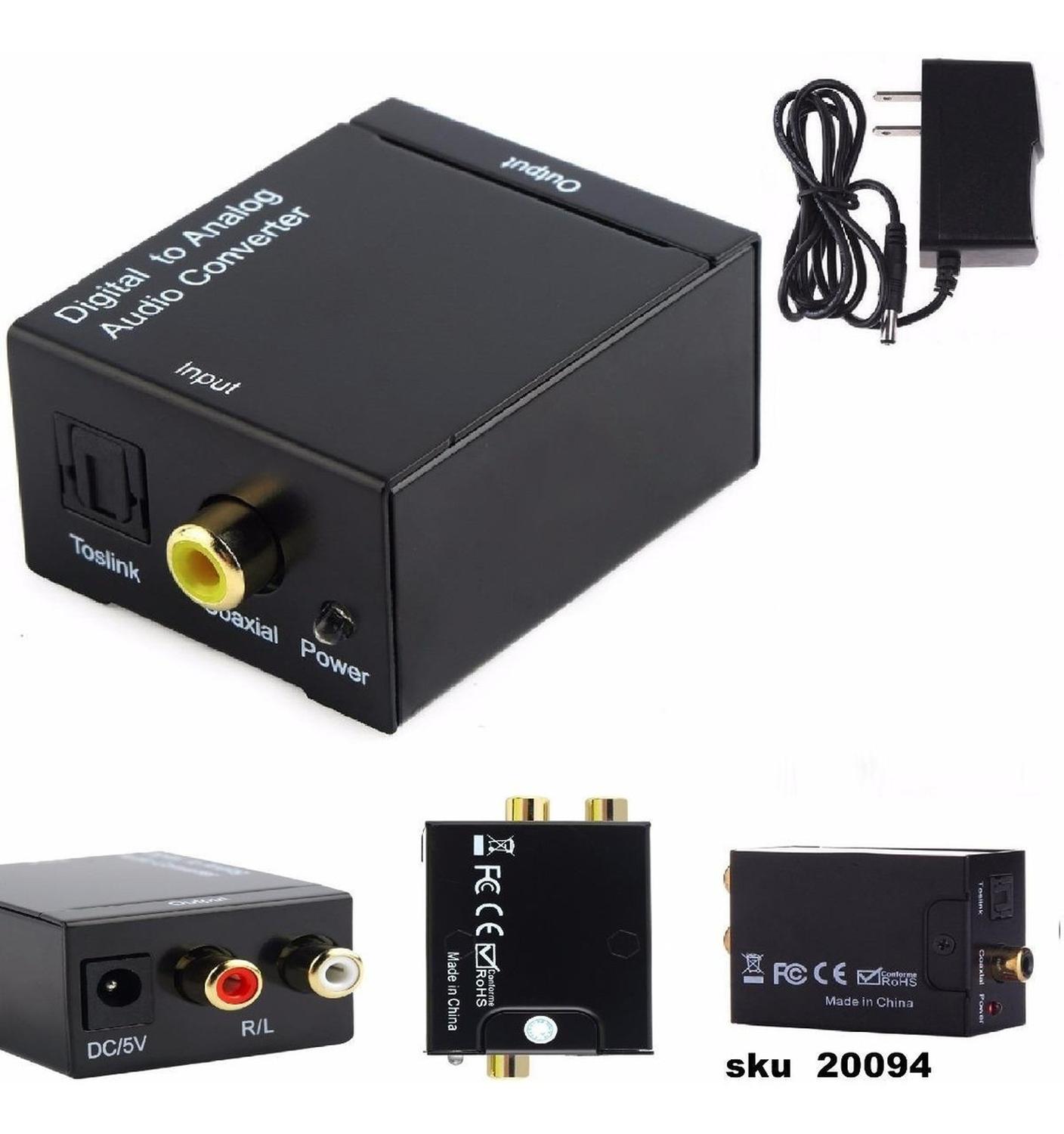 CONVERSOR AUDIO DIGITAL OPTICO A RCA FIBRA OPTICA DE SMARTTV - 3