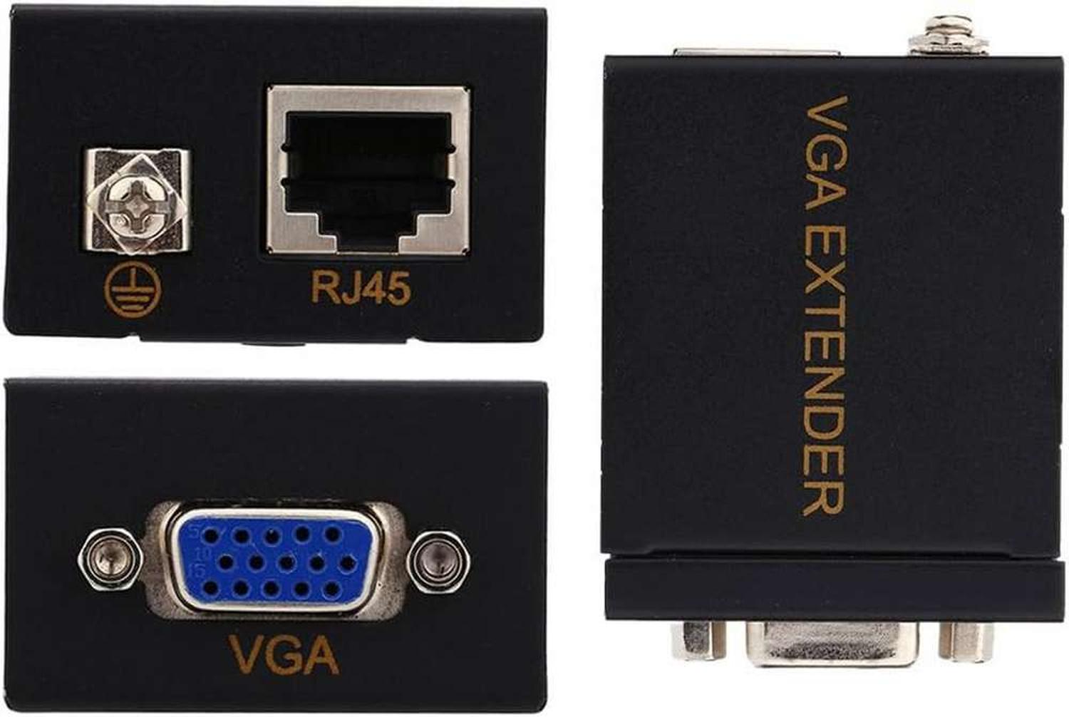 ADAPTADOR EXTENSOR VGA VIDEO POR CABLE UTP LAN RJ45 60MTS - 2