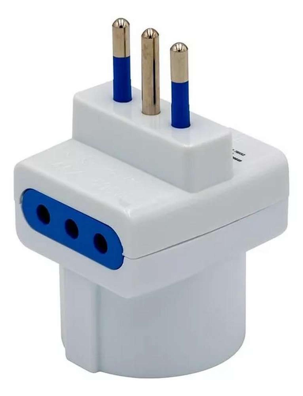 ADAPTADOR ENCHUFE EUROPEO SCHUKO TRIPLE LADRON CORRIENTE SCHUKO TRIPLE - 3