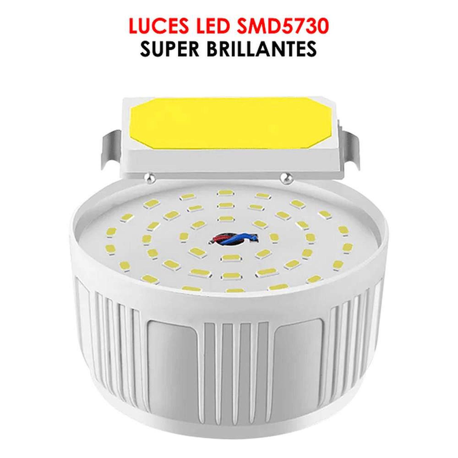 AMPOLLETA LED CAMPING RECARGABLE USB SOLAR GANCHO LUZ LED - 4