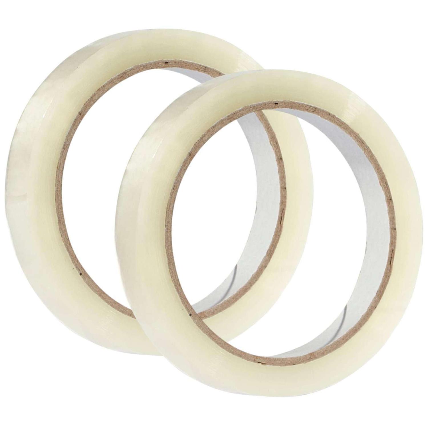CINTA ADHESIVA GRANDE TRANSPARENTE NEGOCIO OFICINA COLEGIO 1X 12MM 3 PULGADAS - 3