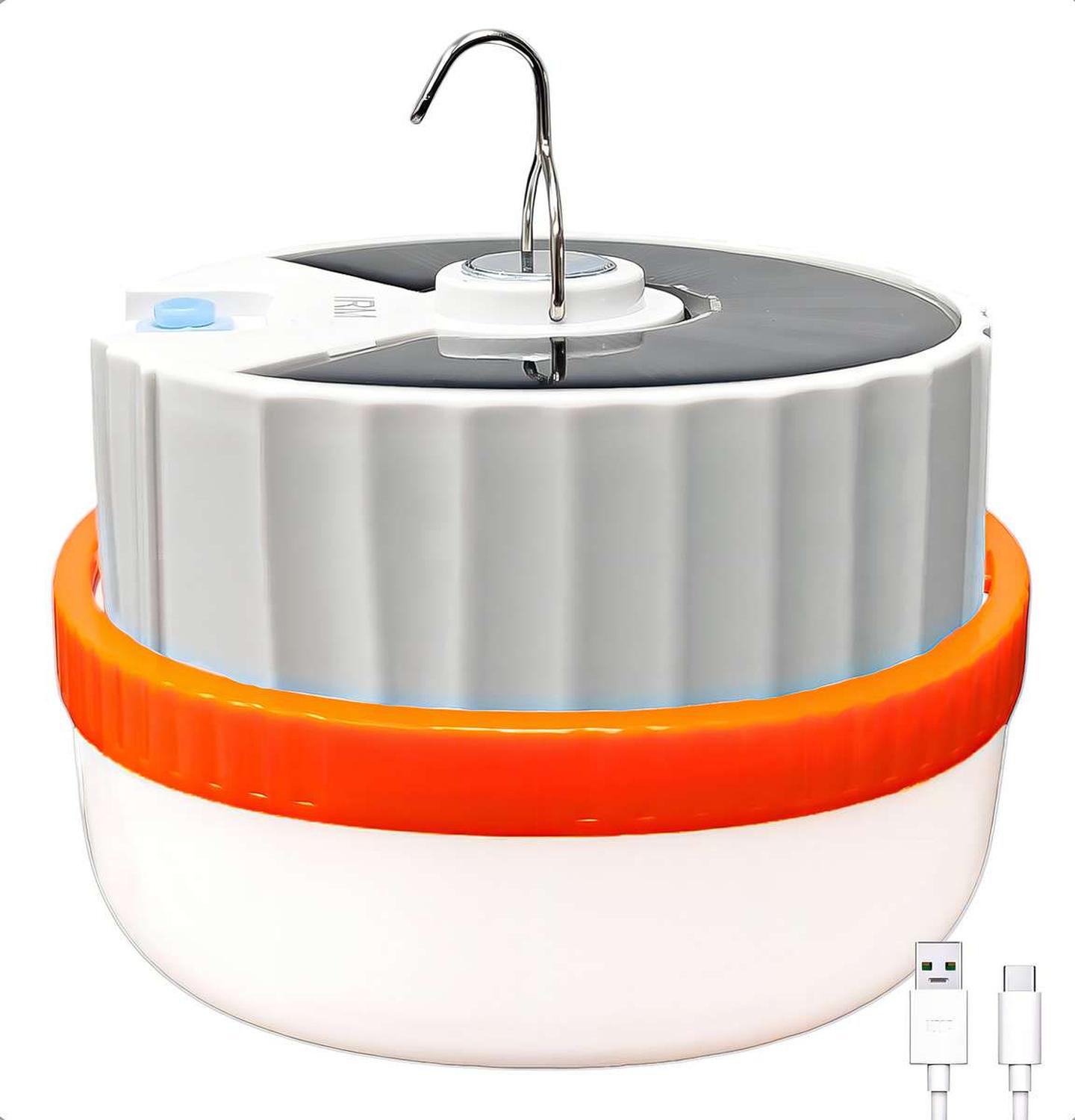 LINTERNA CAMPING LAMPARA SOLAR RECARGABLE USB TIPO C PLEGABLE IMAN COLOR AL AZAR - 1